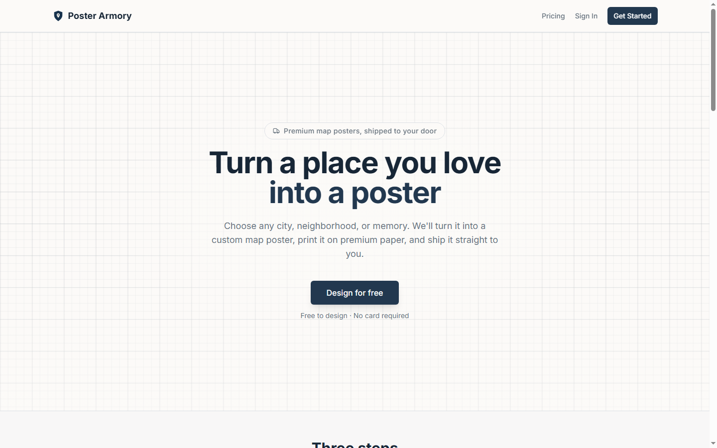 Poster Armory homepage